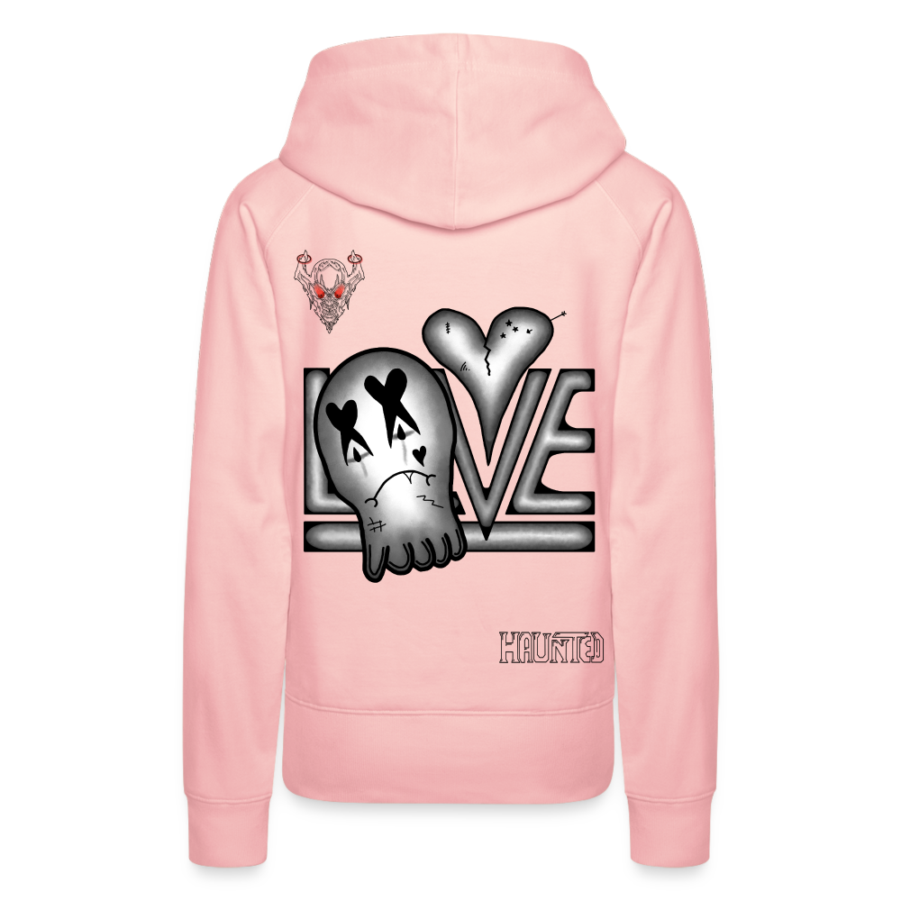 Woman Hoodie LOVE - Kristallrosa