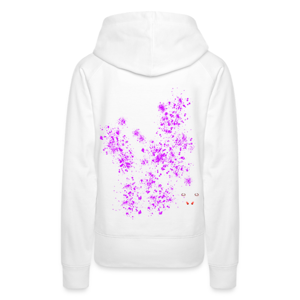 Women Hoodie Pink Wings - Weiß