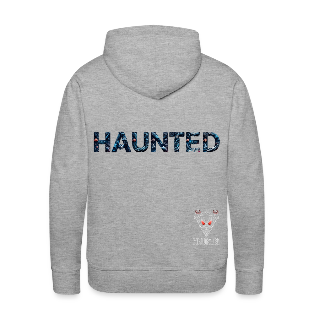 Men Hoodie Abyssal Coral Glow - Grau meliert