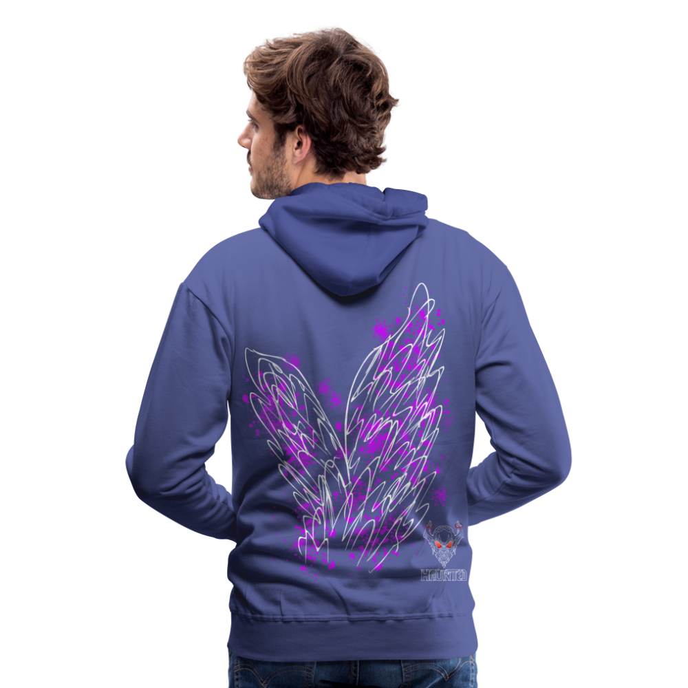 Men Hoodie Pink Wings - Königsblau