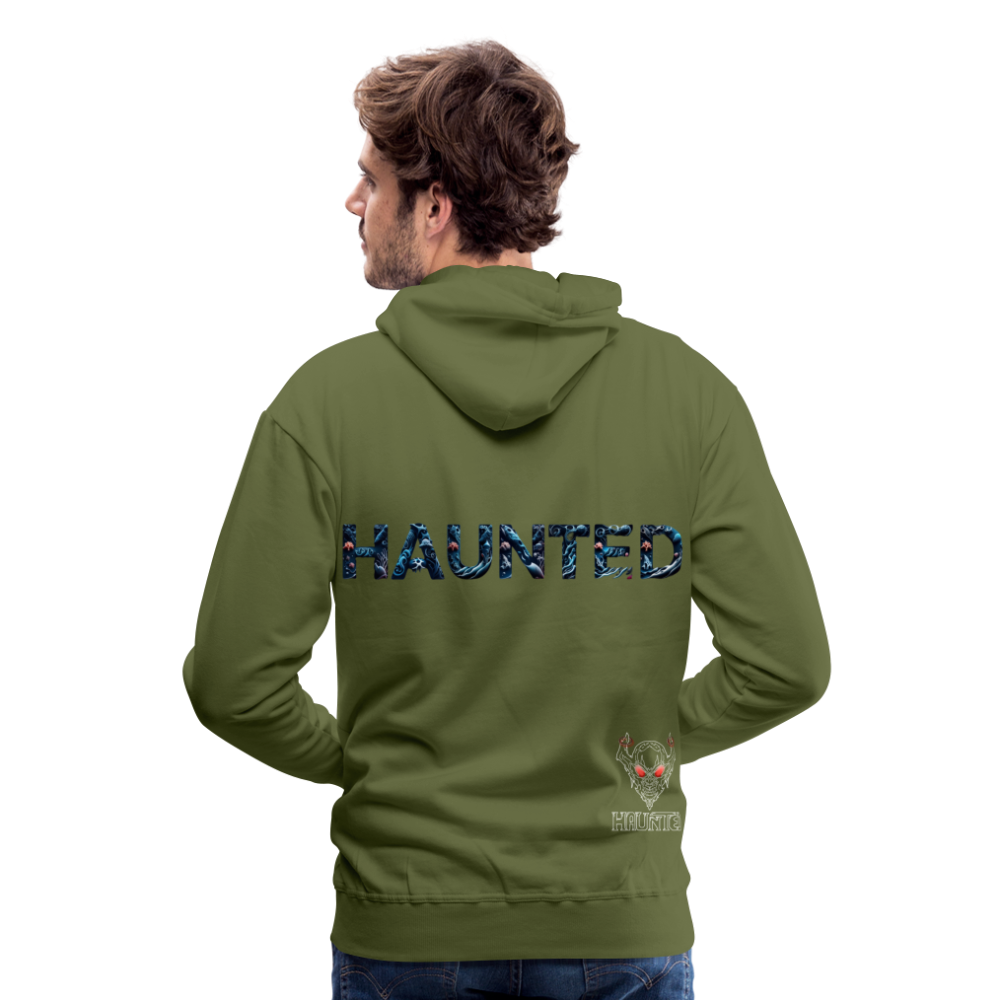Men Hoodie Abyssal Coral Glow - Olivgrün