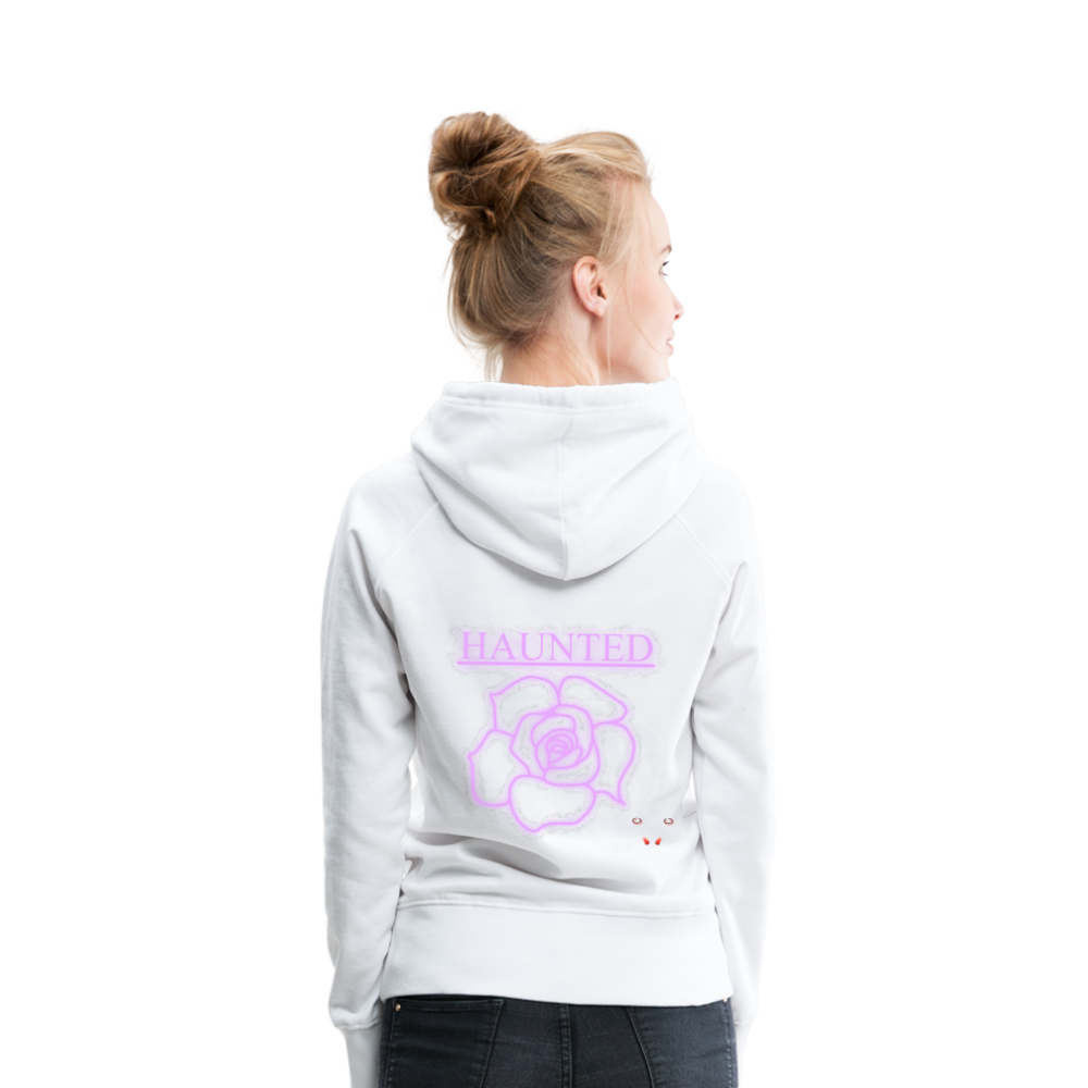 Women Hoodie Light Pink Neon Rose - Weiß