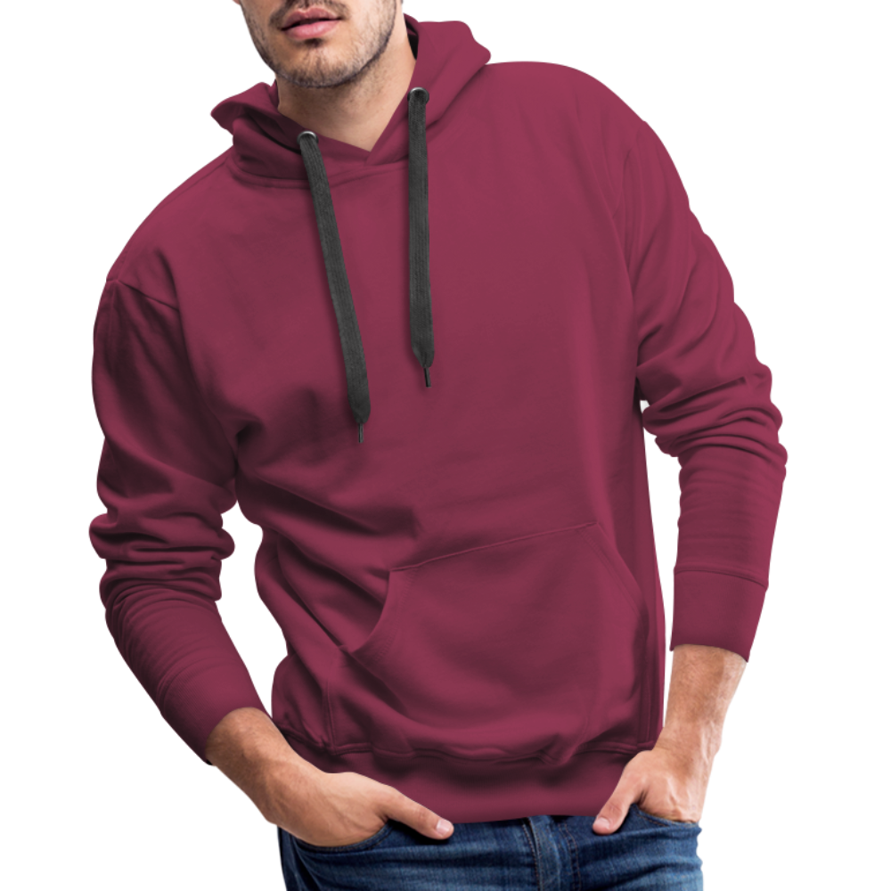 Men Hoodie Waves Light - Bordeaux