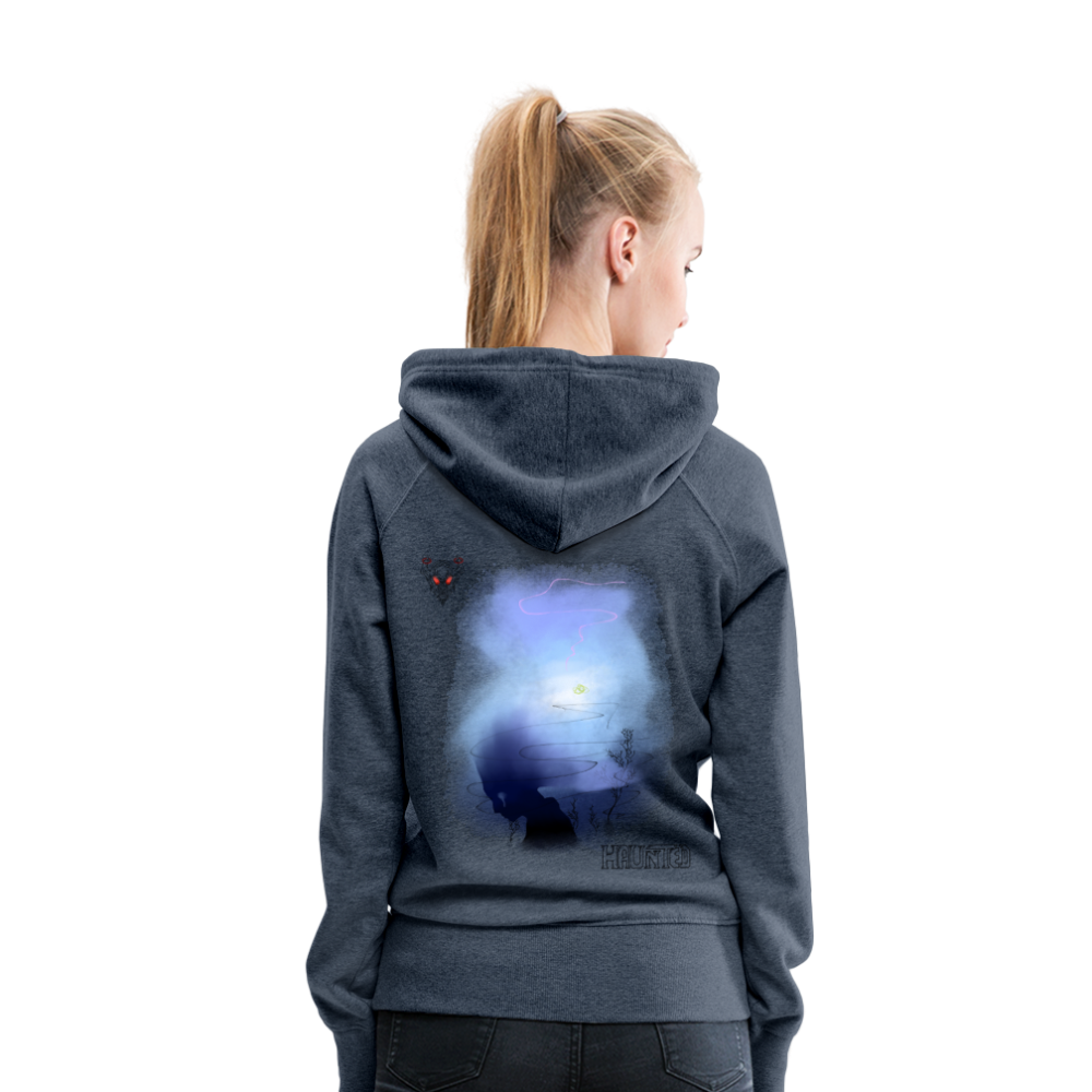 Woman Hoodie Drowning - Jeansblau