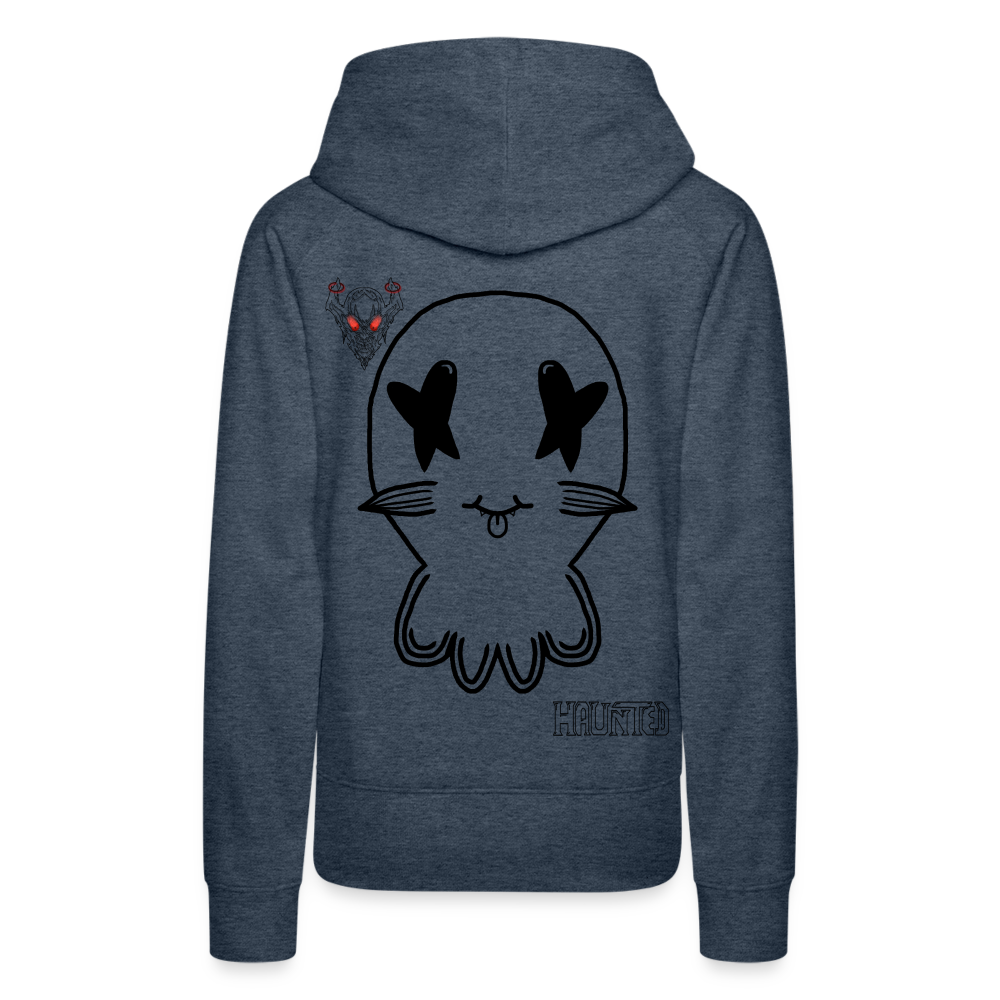 Woman Hoodie Ghost No Doodle Dark - Jeansblau