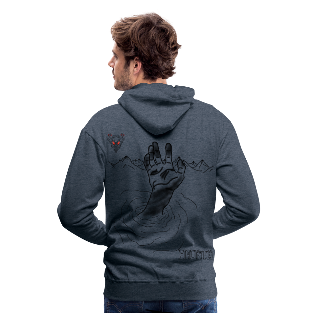 Man Hoodie Drowning - Jeansblau