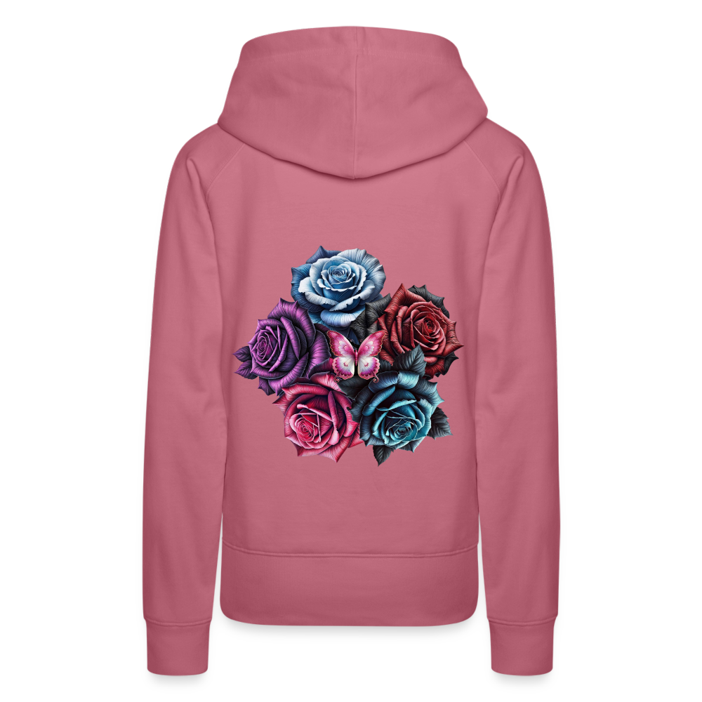 Women Hoodie Rose Circle - Malve