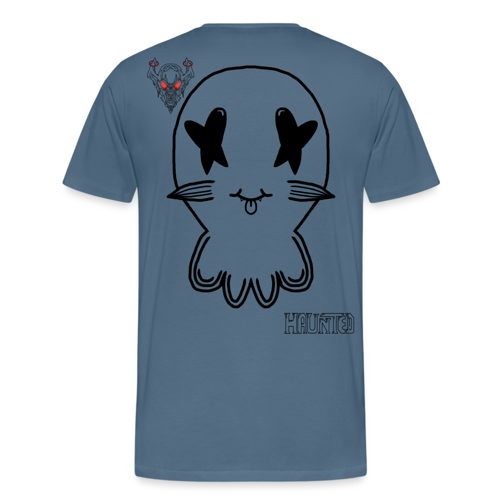 Man T-Shirt Ghost No Doodle Dark - Blaugrau