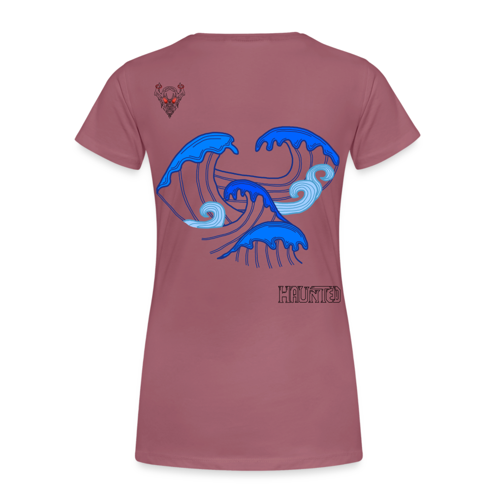 Woman T-Shirt Waves clean Dark - Malve
