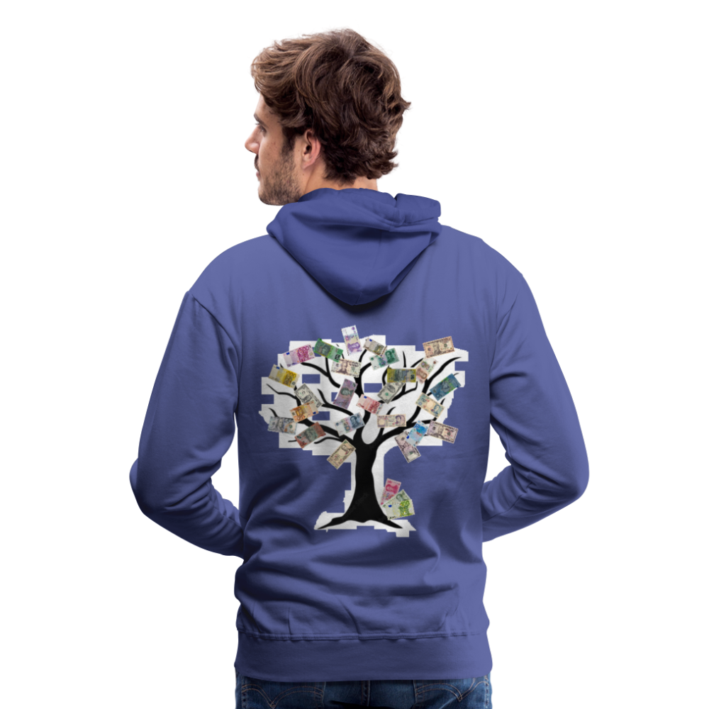Men Hoodie Money Tree - Königsblau