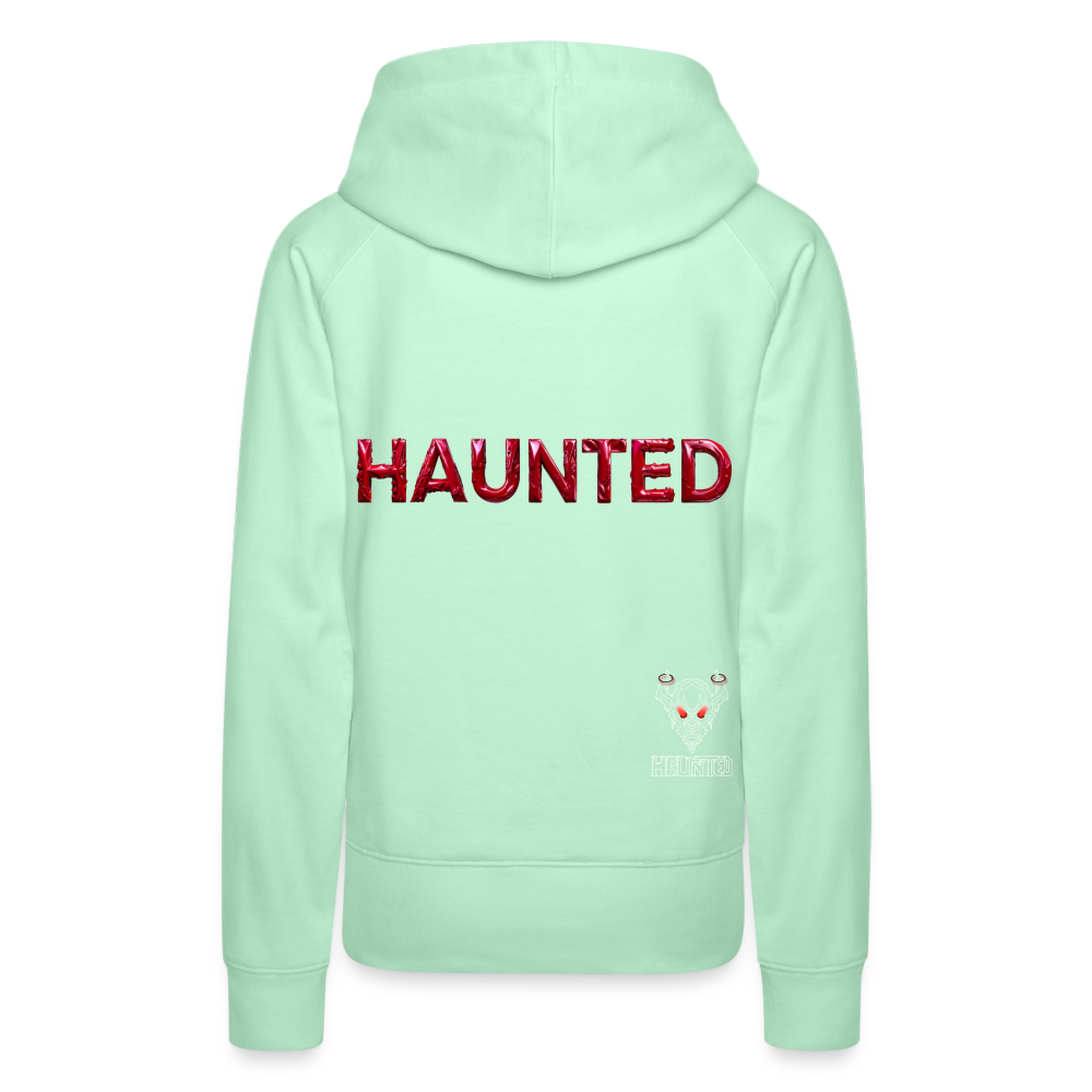 Women Hoodie Ruby Flame Elixir - helles Mintgrün