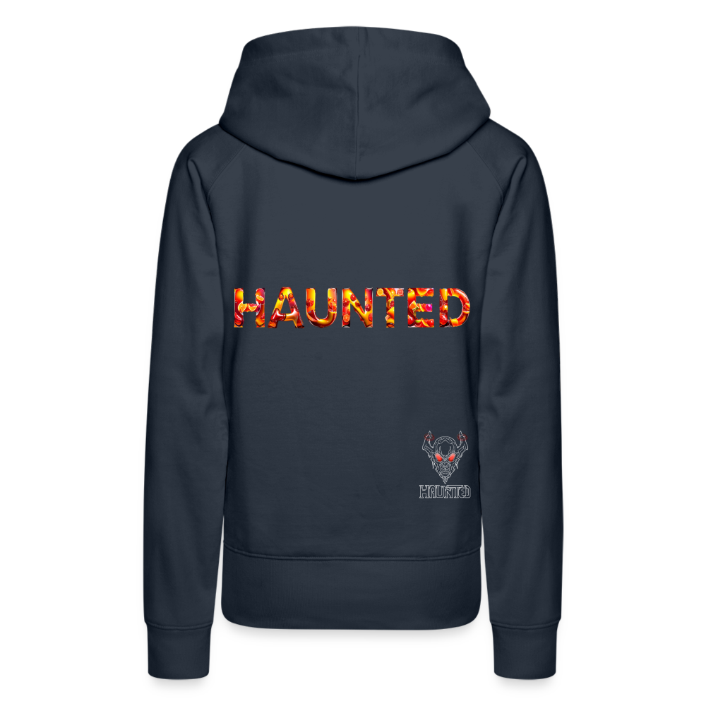 Women Hoodie Citrus Sunset Splash - Navy