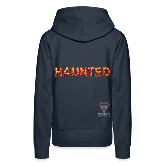 Women Hoodie Citrus Sunset Splash - Navy