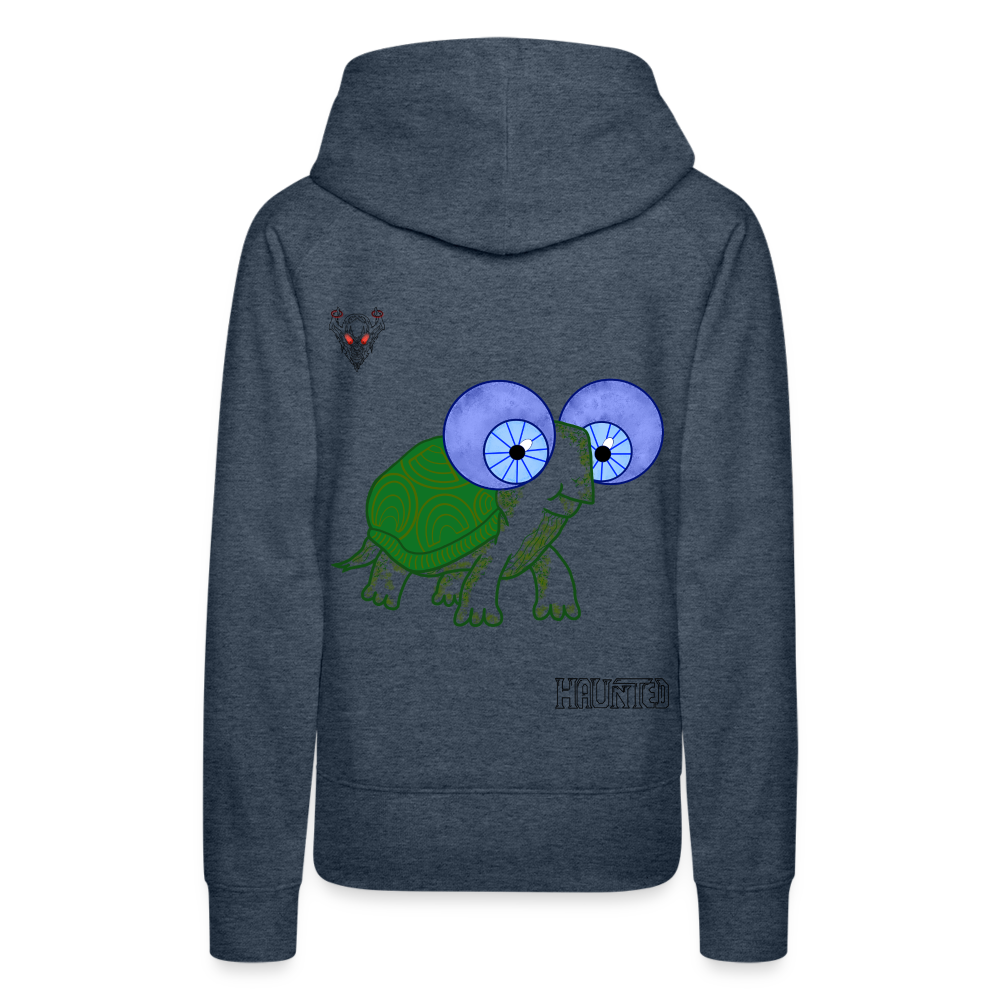 Woman Hoodie Turtle - Jeansblau