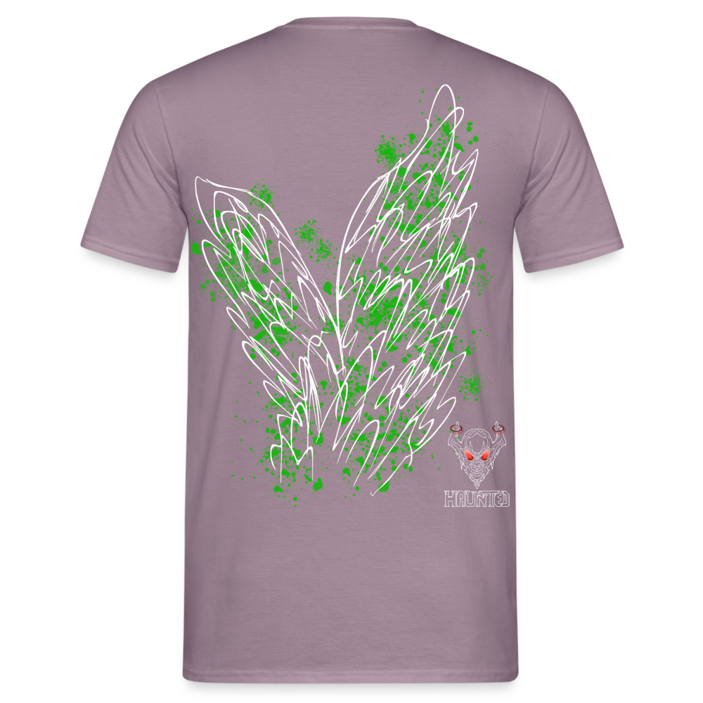 Men T-Shirt Green Wings - Lilagrau 