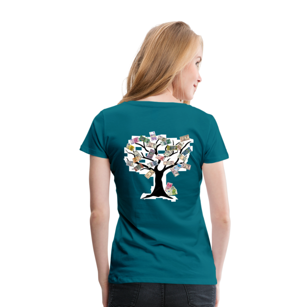 Women T-Shirt Money Tree - Divablau