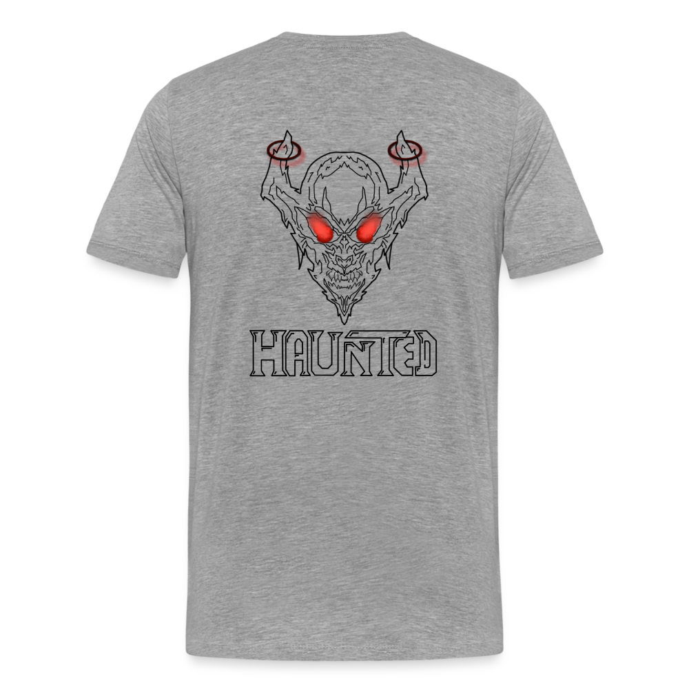 Men T-Shirt Deamon Black - Grau meliert