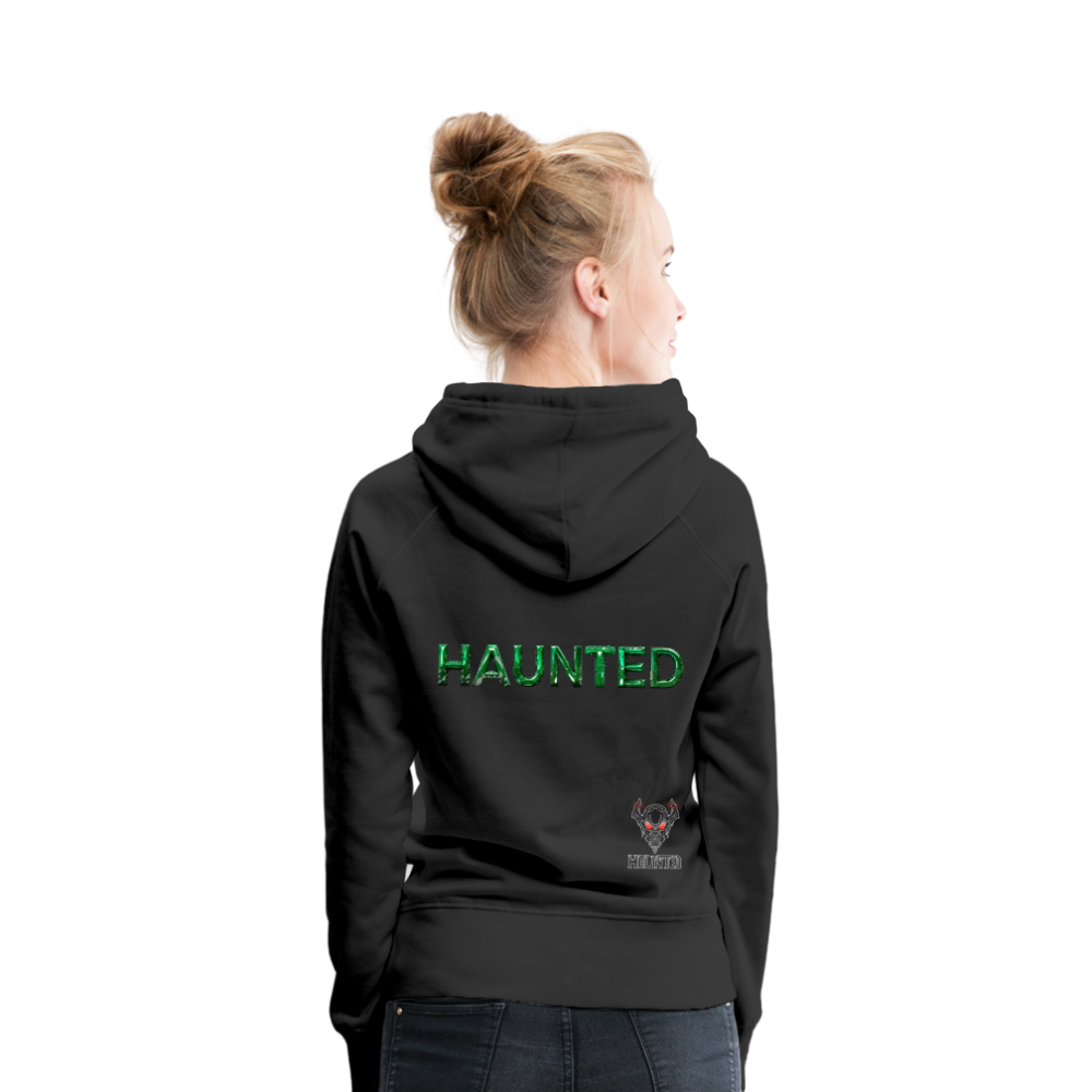 Women Hoodie Mystic Emerald Dew - Schwarz