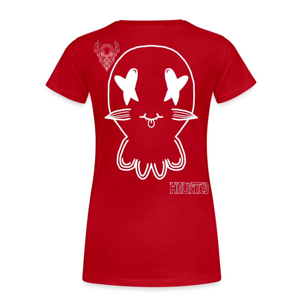 Woman T-Shirt Ghost Doodle Light - Rot