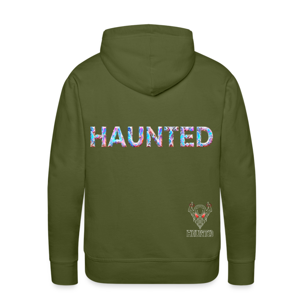 Men Hoodie Opal Aura Mist - Olivgrün