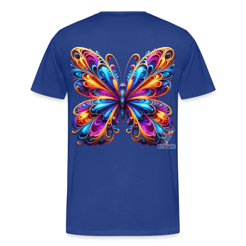 Men T-Shirt Vibrant Butterfly Elegance - Königsblau
