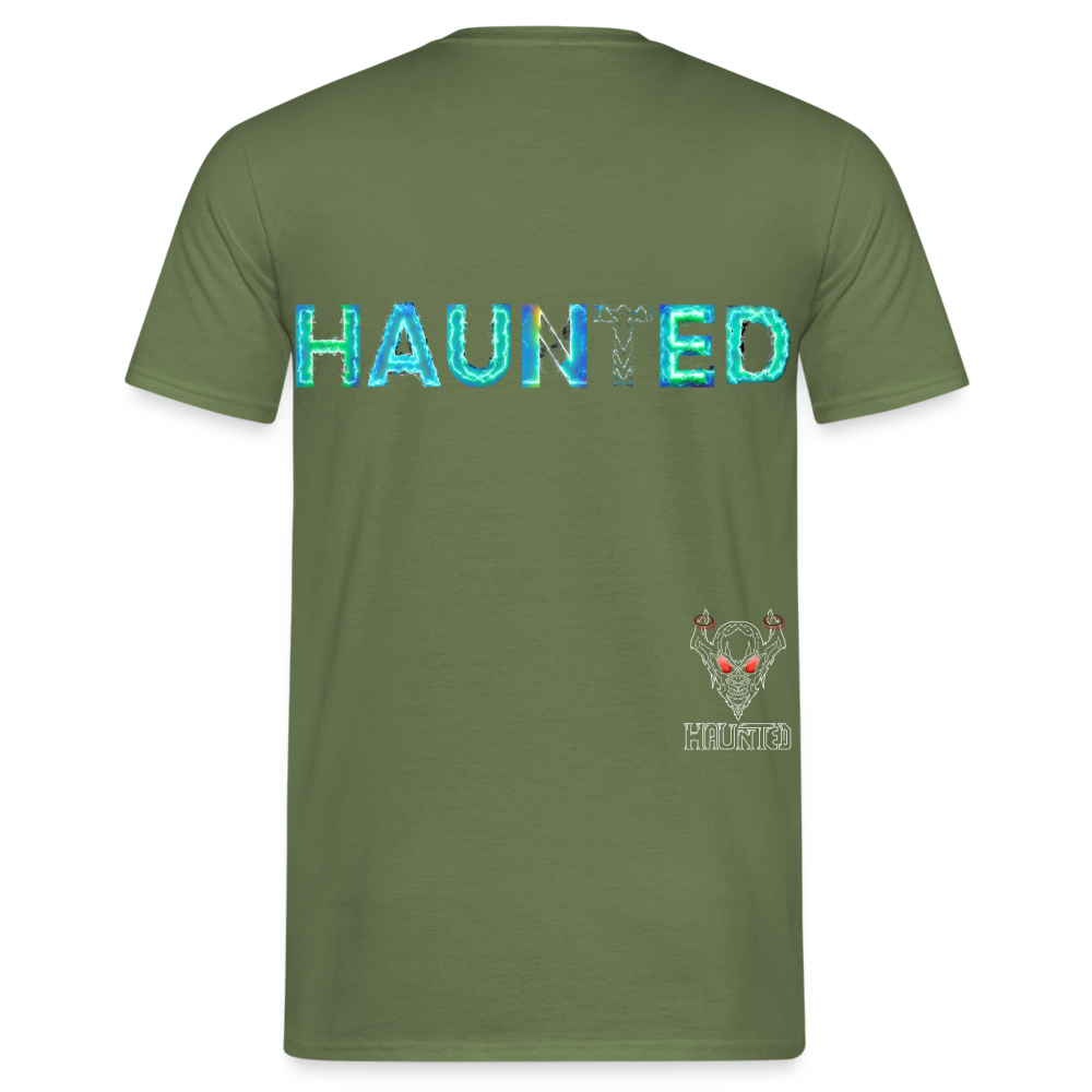 Men T-Shirt Neon Surge Aura - Militärgrün