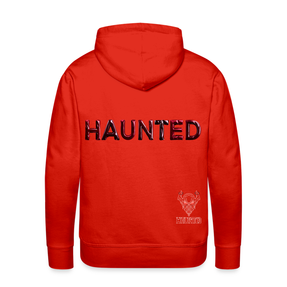 Men Hoodie Crimson Velvet Glow - Rot