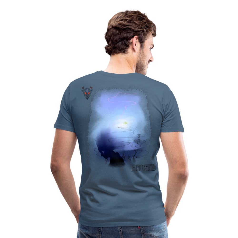 Man T-Shirt Fading - Blaugrau