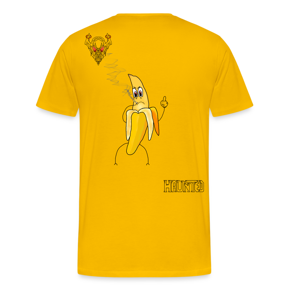 Man T-Shirt Pissed Bananna - Sonnengelb
