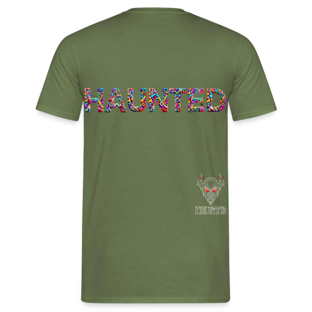 Men T-Shirt Haunted Doodle Dreams - Militärgrün