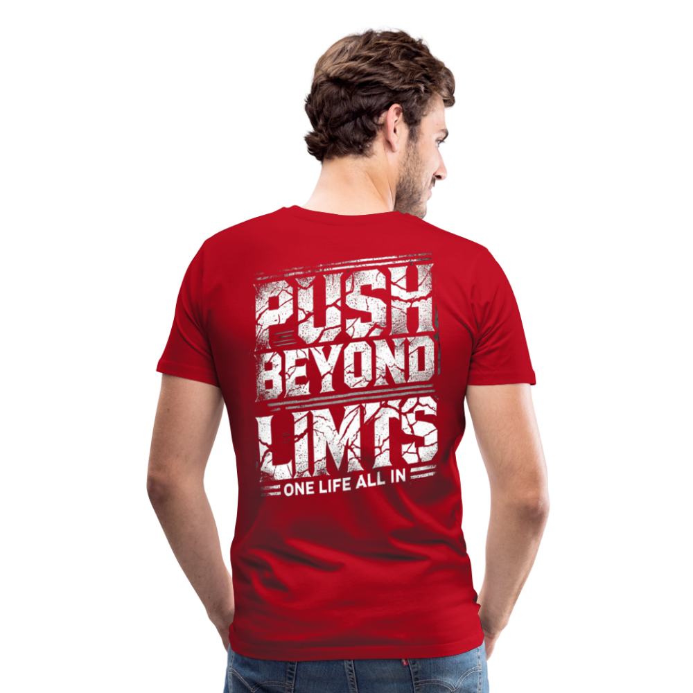 Men T-Shirt Push Beyond Limits - Rot