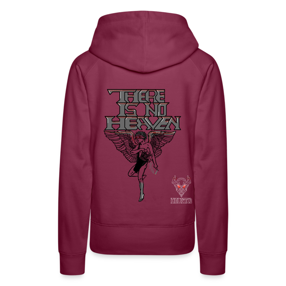 Woman Hoodie There Is No Heaven bloody - Bordeaux