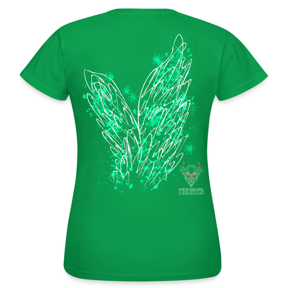 Women T-Shirt Turquoise Wings - Kelly Green