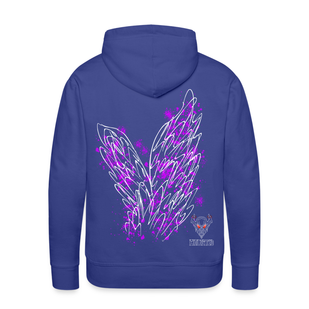 Men Hoodie Pink Wings - Königsblau
