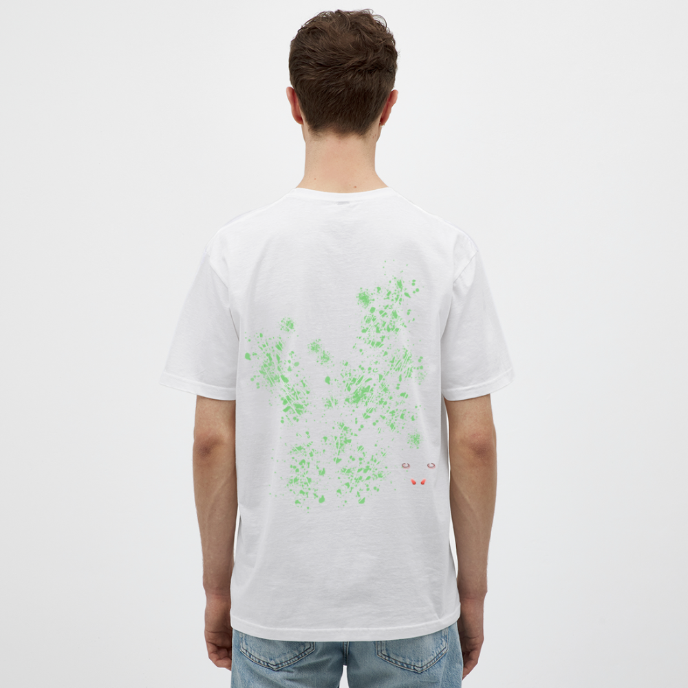 Men T-Shirt Light Green Wings - Weiß