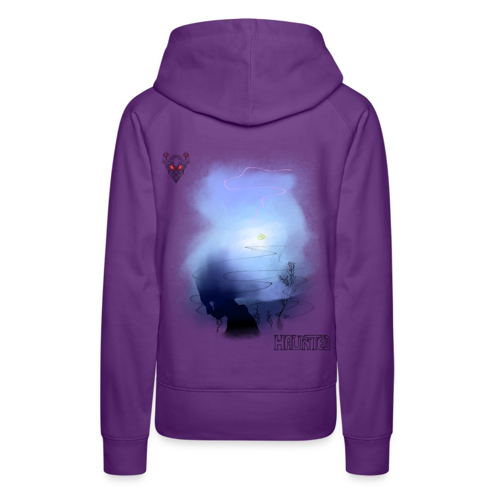 Woman Hoodie Drowning - Purple