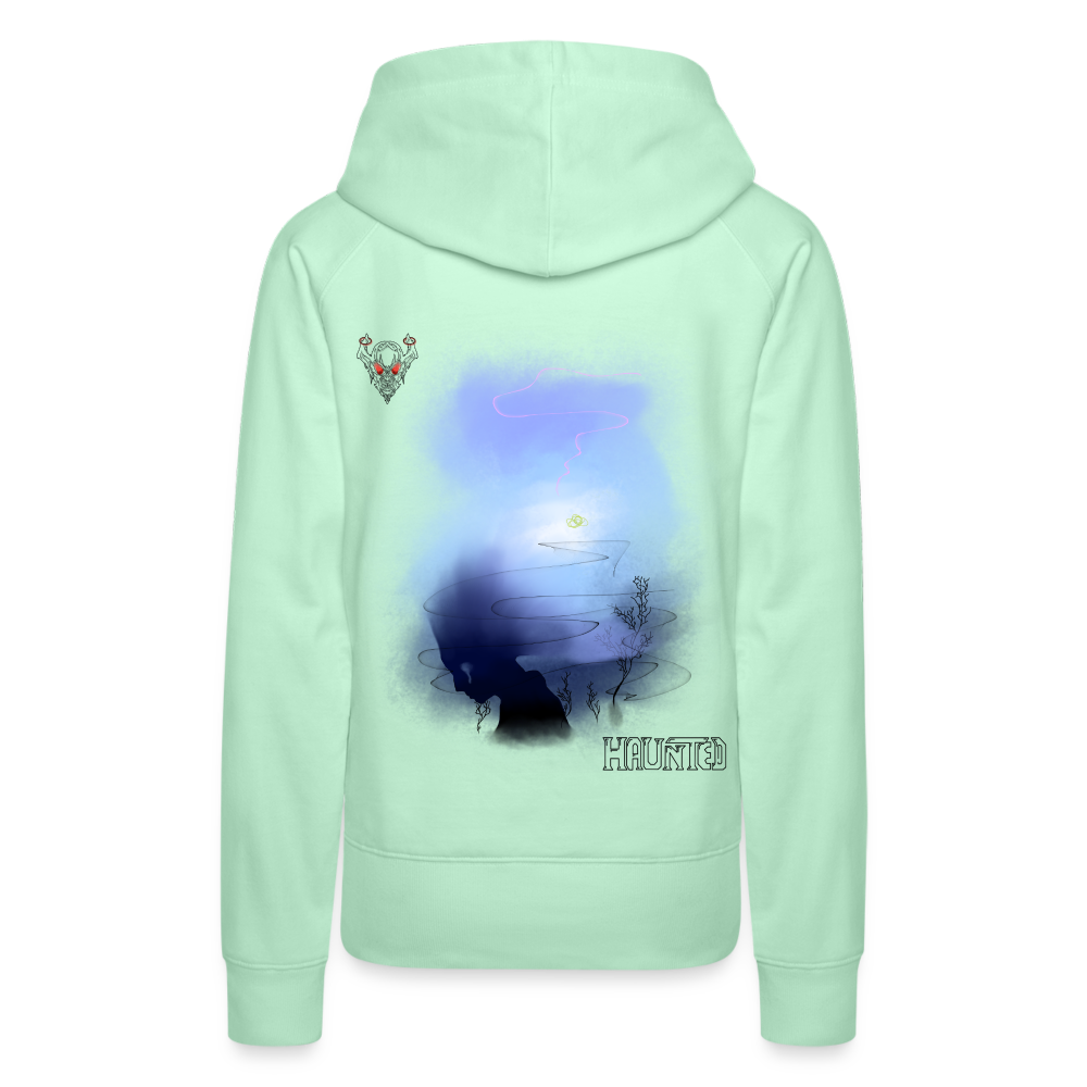 Woman Hoodie Drowning - helles Mintgrün