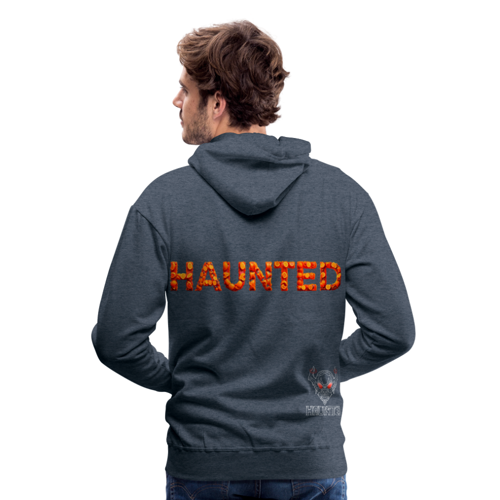 Men Hoodie Citrus Burst Zest - Jeansblau