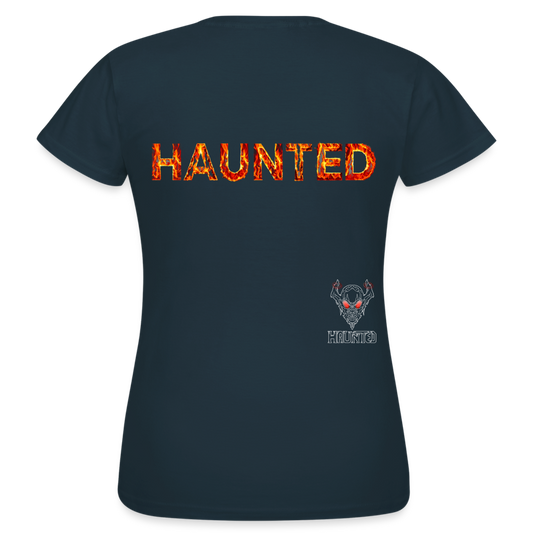 Women T-Shirt Blazing Ember Fury - Navy