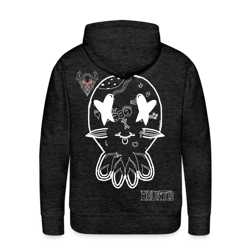 Man Hoodie Ghost Doodle Light - Anthrazit