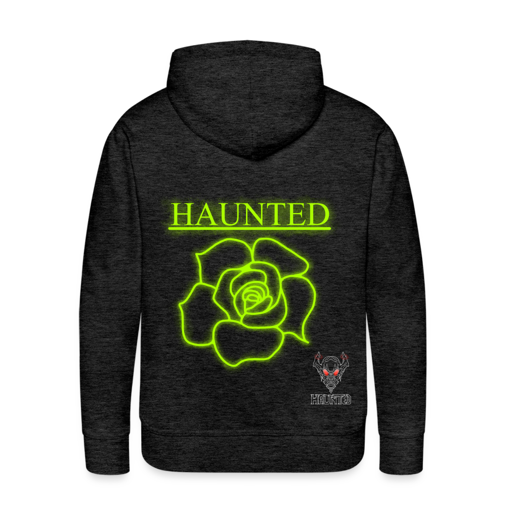 Men Hoodie Poison Neon Rose - Anthrazit