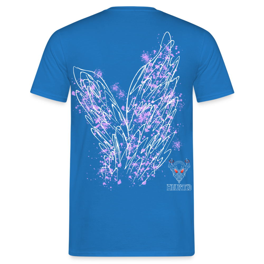 Men T-Shirt Light Purple Wings - Royalblau