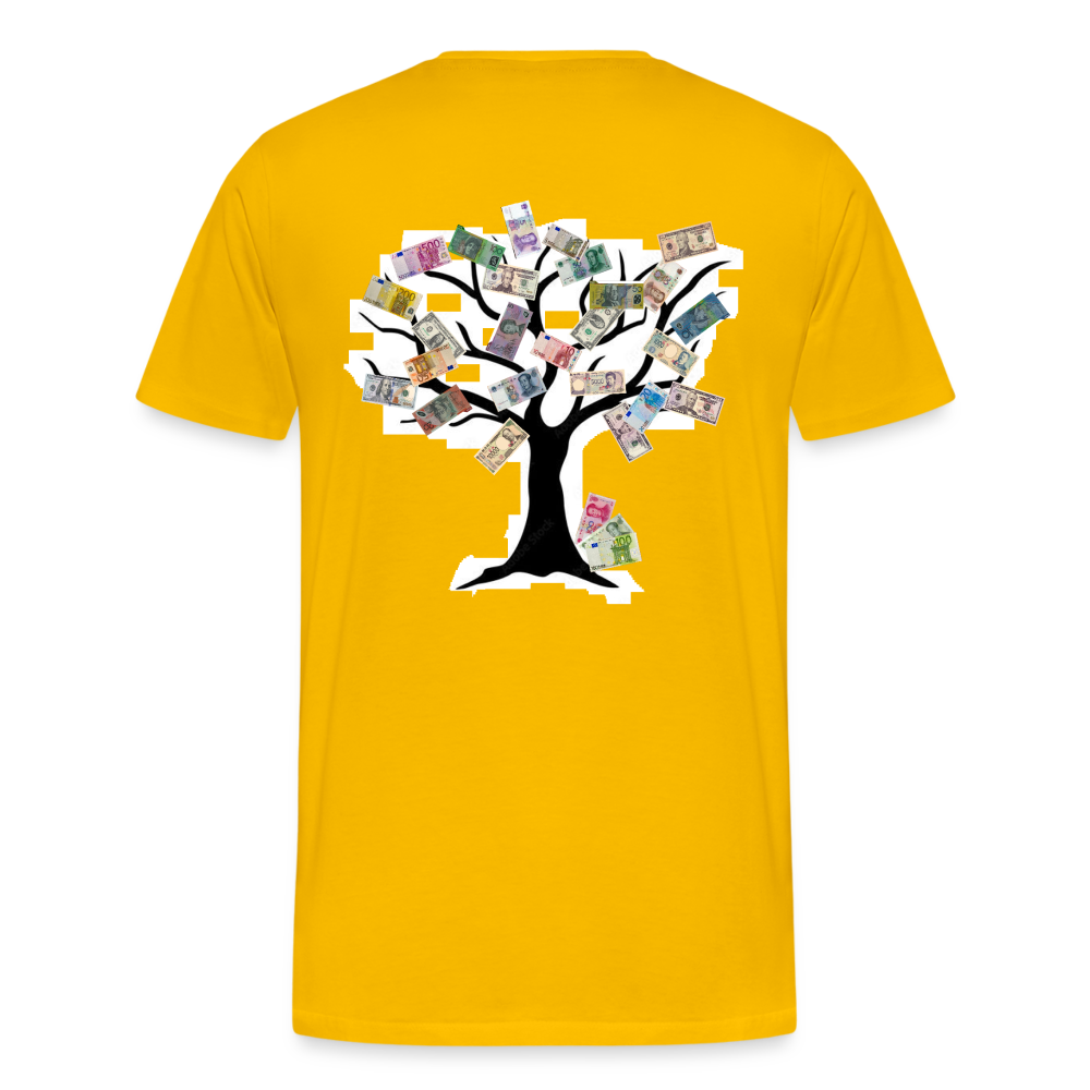 Men T-Shirt Money Tree - Sonnengelb