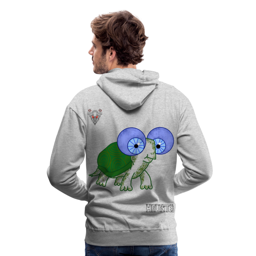 Men Hoodie Turtle - Grau meliert