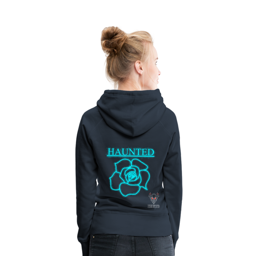 Women Hoodie Original Neon Rose - Navy