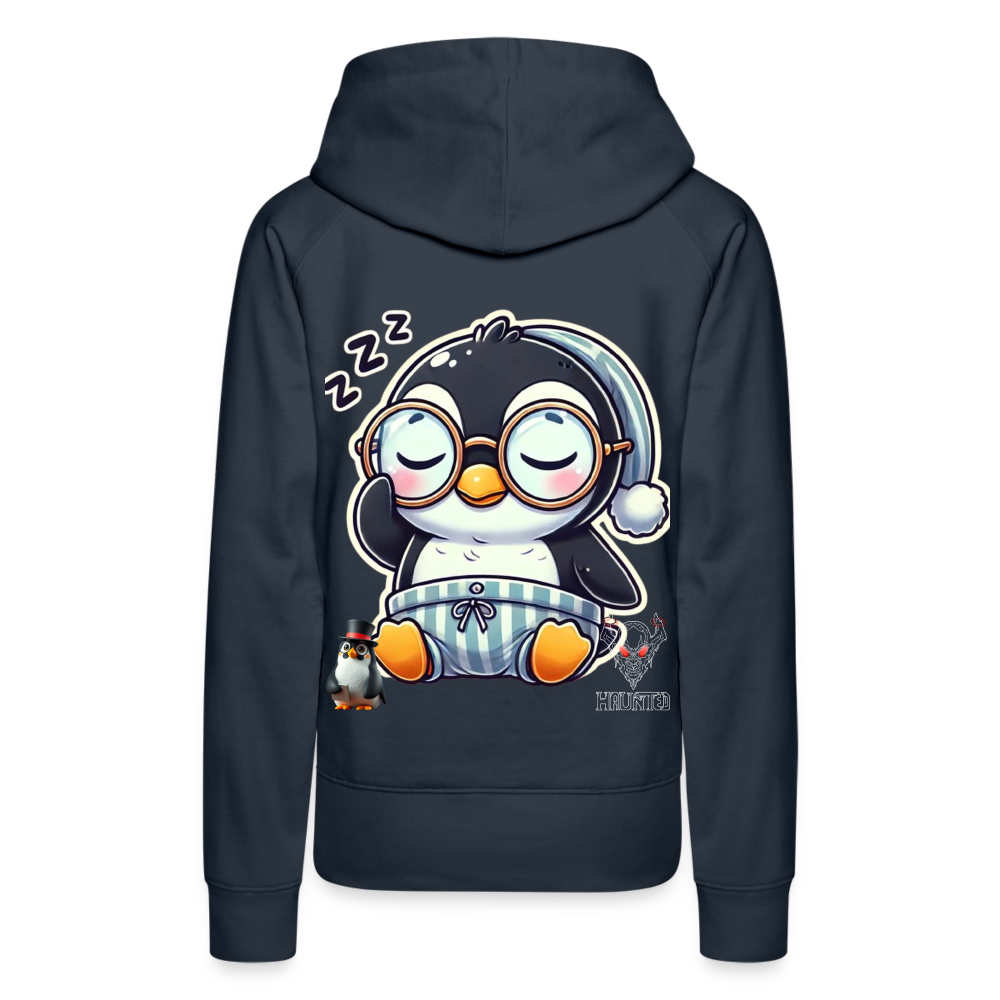 Women Hoodie Sleepy KasPenguin - Navy