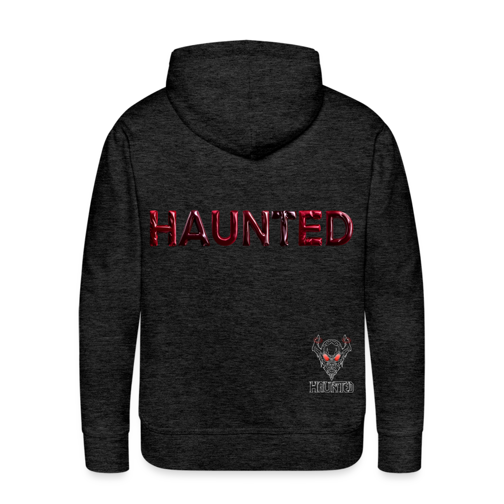 Men Hoodie Crimson Velvet Glow - Anthrazit