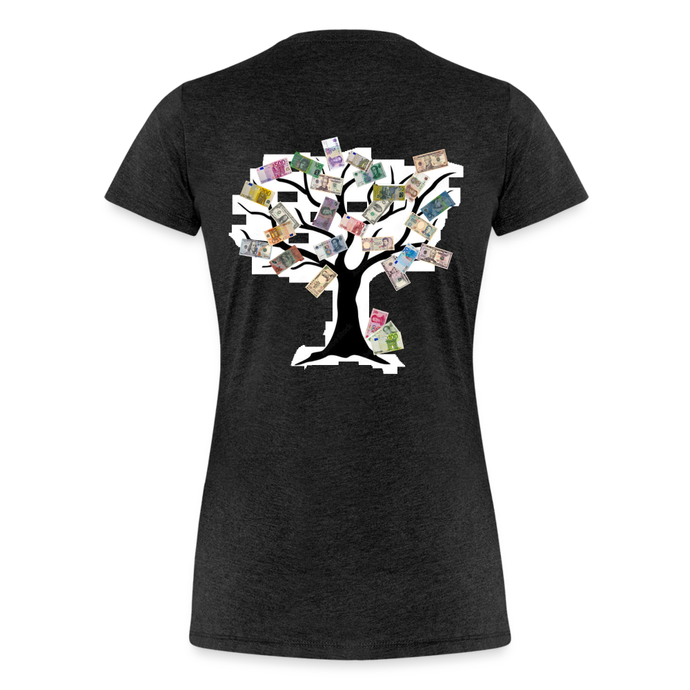 Women T-Shirt Money Tree - Anthrazit