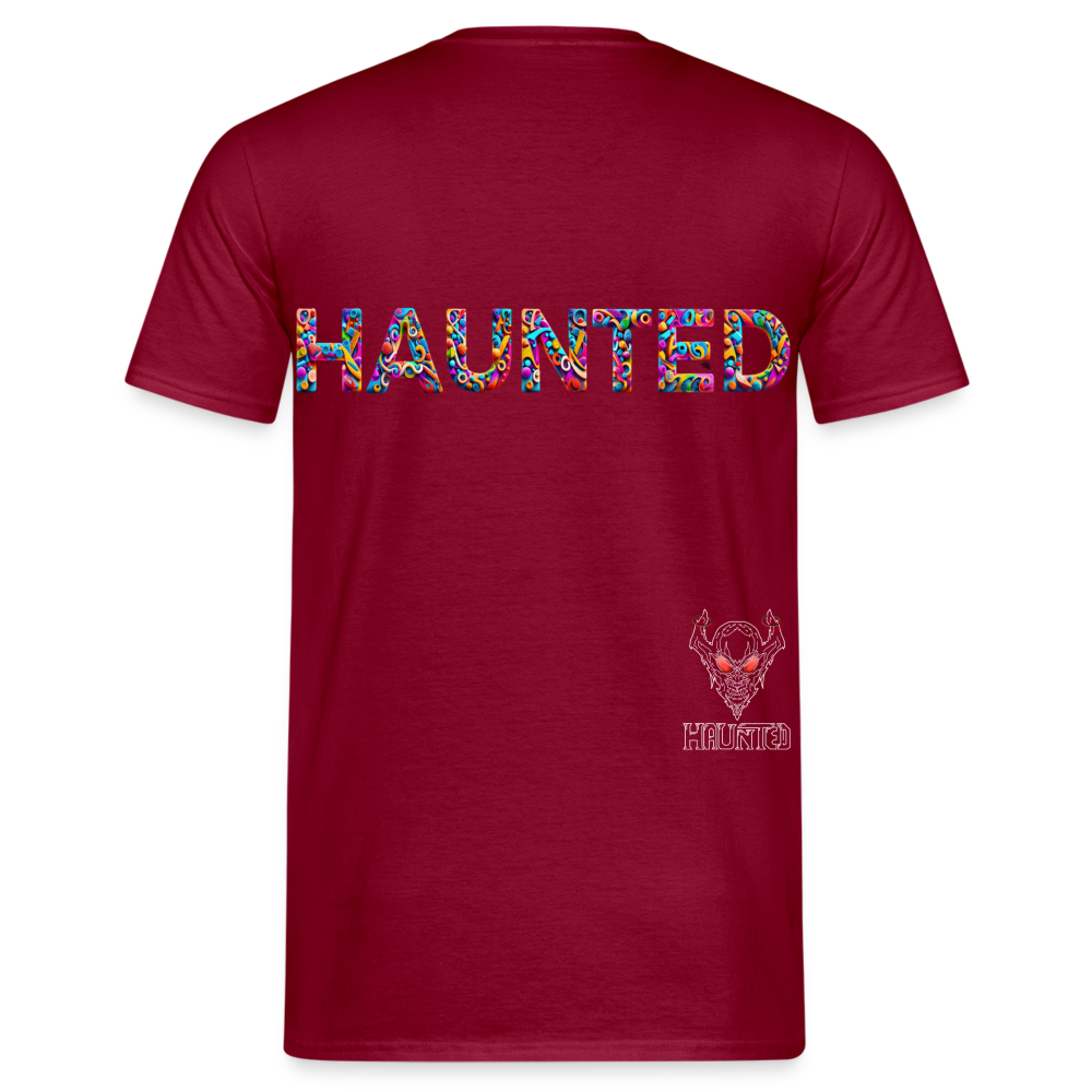 Men T-Shirt Haunted Doodle Dreams - Ziegelrot