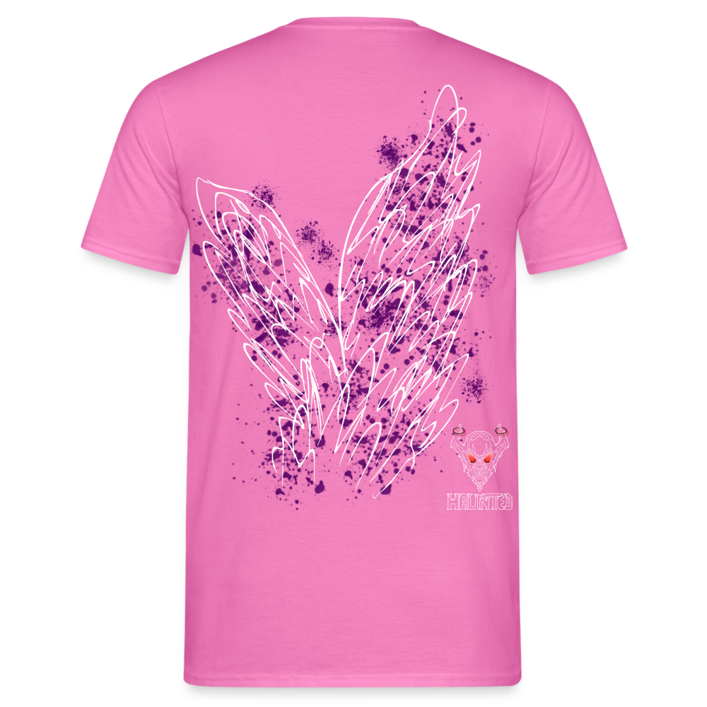 Men T-Shirt Purple Wings - Pink